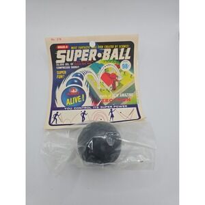Vintage 1965 Wham-O Super Ball, No. 278 still sealed in original packaging Black